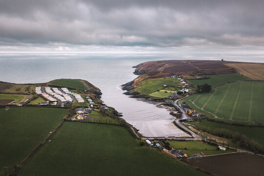 Aerial view of Roberts Cove, County Cork, Ireland