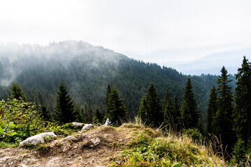 Landscape from Poiana Brasov, Postavaru. Romania.