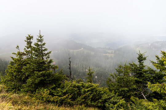 Landscape seen from Poiana Brasov, Postavaru. Romania.