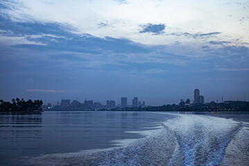 Plateau from the Ebrié Lagoona, Abidjan Cote d'Ivoire