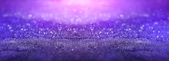 purple glitter, bokeh, background texture.