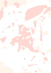 Terrazzo modern abstract template. Pink texture