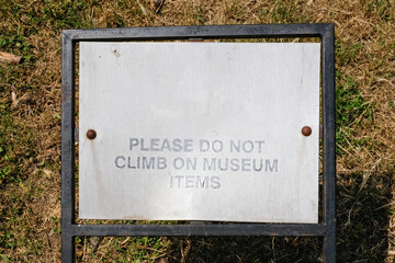 Museum sign board