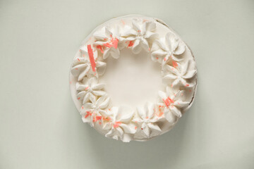 birthday cake on isolated background, holiday