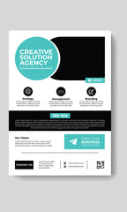 Naklejka premium Professional creative corporate business flyer template Free