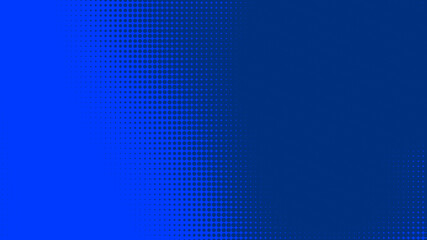 Dots halftone blue color pattern gradient texture with technology digital background. Dots pop art comics style with summer concept design.