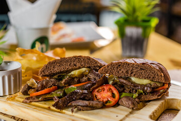 Healthy Food Homemade Classic Food Brazilian Dish Plate Menu Lunch Breakfast Rice Beans Pasta Sausage Shrimp on the Table