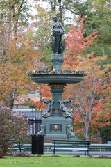 Victoria Jubilee Fountain at Halifax, Canada to mark the Diamond Jubilee of Queen Victoria - obrazy, fototapety, plakaty