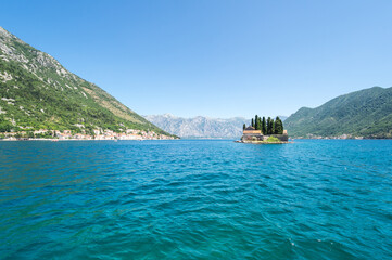 Saint George Island near town Perast