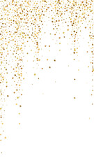 Festive dazzling confetti. Celebration stars. Gold