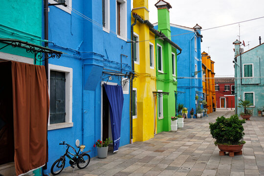 Burano island in Venice
