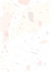 Terrazzo modern abstract template. Pink texture
