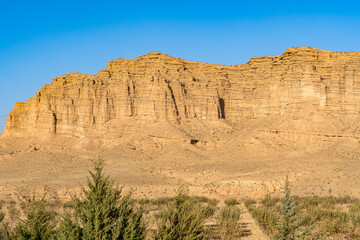 Fototapeta premium Uzbekistan, landscape between Termiz and Boysun