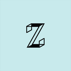 letter z logo vector template architecture