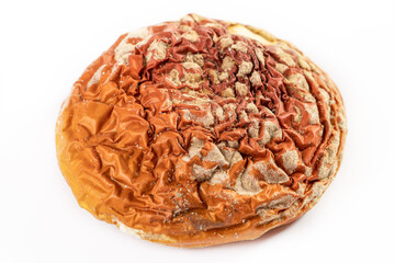 Dried fly agaric or amanita muscaria mushroom on white. Micro dosing and alternative herbal medicine.