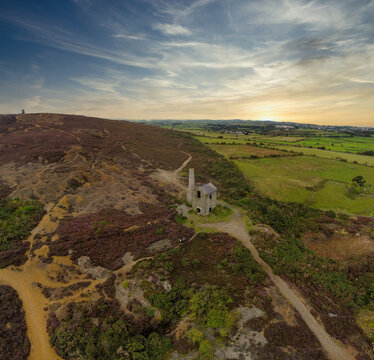 Ruins of Wheal Betsy Engine House near Mary Tavy in Devon, England