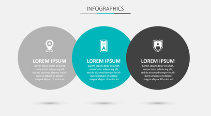 Set Infographic of city map, Location with star and Life insurance shield. Business infographic template. Vector