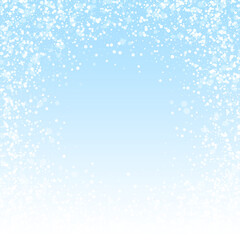 Fototapeta premium Magic stars sparse Christmas background. Subtle fl