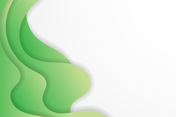 3d abstract background with paper cut shape. - Vector.