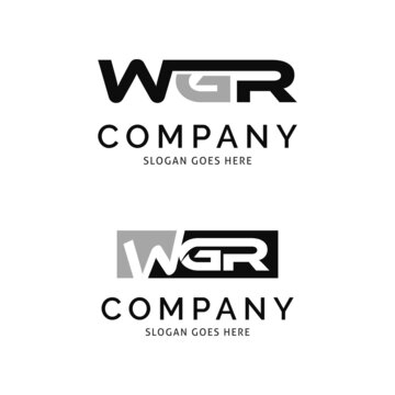 Set of Initial Letter WGR Icon Vector Logo Template Illustration Design