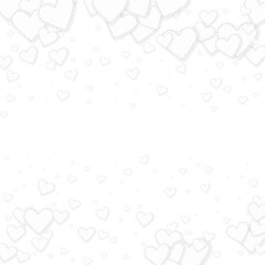 White heart love confettis. Valentine's day fallin