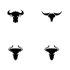 Bull horn logo and symbol template icons app