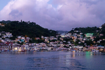 St George, Grenada at sunset - obrazy, fototapety, plakaty