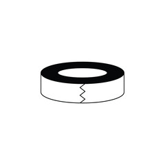 Sticky tape icon design isolated on white background