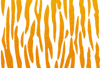 和紙のテクスチャを適用したオレンジ色の虎柄