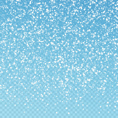 Obraz premium Random white dots Christmas background. Subtle fly