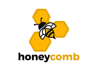 The honey and bee logo designs inspiration. 