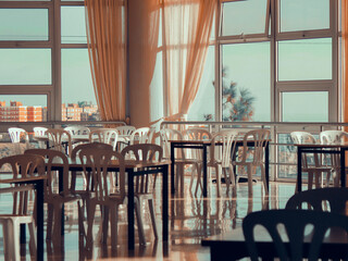 Interior of a restaurant