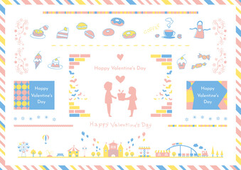 バレンタイン　イラスト　素材集　3