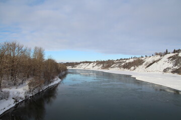 Looking Down The River, Gold Bar Park, Edmonton, Alberta