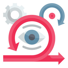 vision flat icon