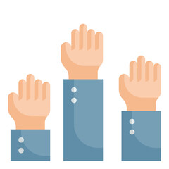 Obraz premium vote flat icon