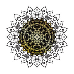 Vector round abstract circle. Luxury Mandala style