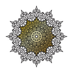 Vector round abstract circle. Luxury Mandala style