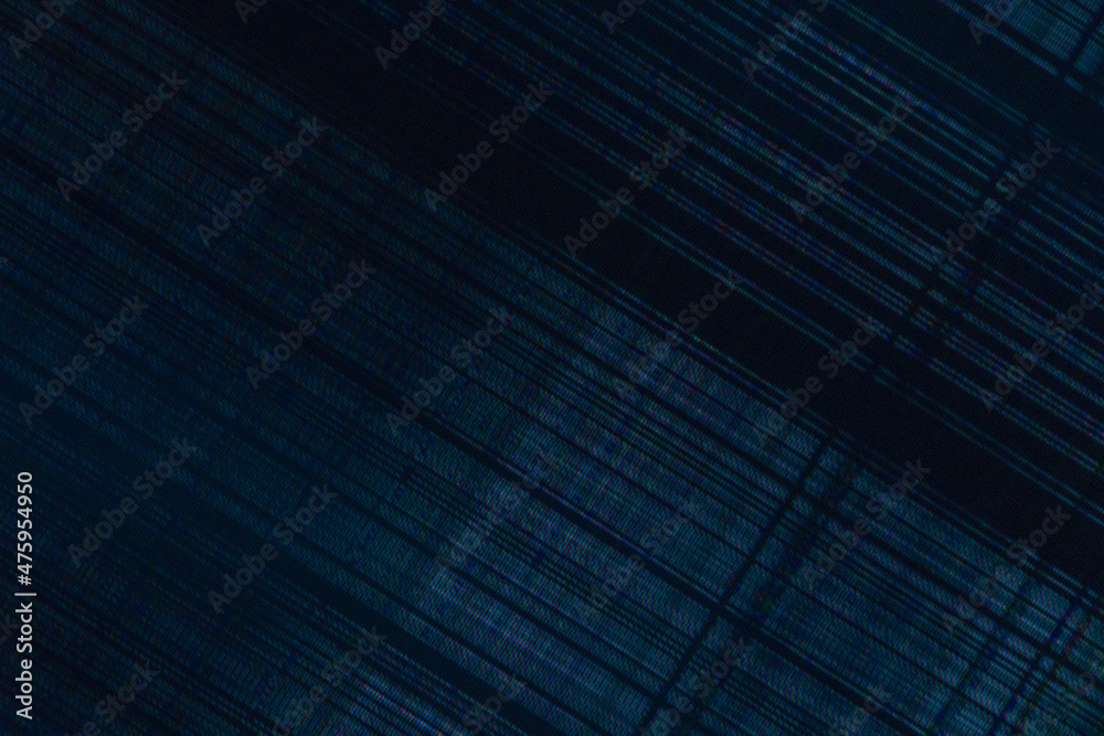 Poster dark abstract digital background: damaged screen matrix with interference of monitor and camera matr