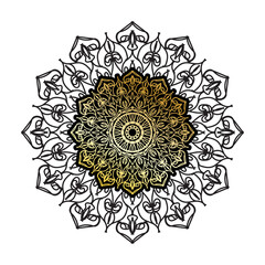 Vector round abstract circle. Luxury Mandala style