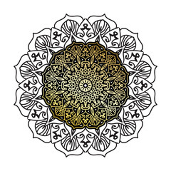 Vector round abstract circle. Luxury Mandala style