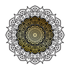 Naklejka premium Vector round abstract circle. Luxury Mandala style