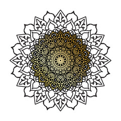 Vector round abstract circle. Luxury Mandala style