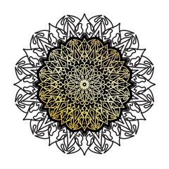 Vector round abstract circle. Luxury Mandala style