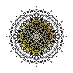 Vector round abstract circle. Luxury Mandala style