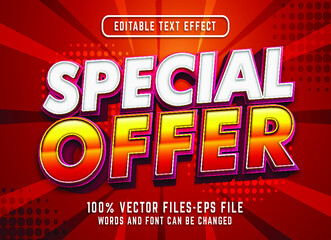 3d sale text effect. editable text effect with cartoon style premium vectors