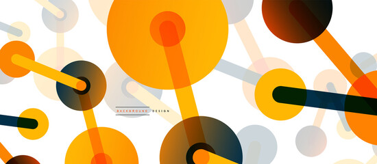 Network concept abstract background. Dots connection. Big data idea. Business template for wallpaper, banner, background or landing