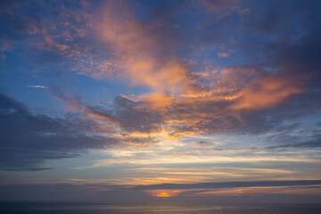 Fototapeta na wymiar Sunset beautiful landscape at Penghu island