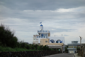 Greece style building in Penghu island