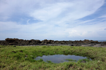 Sunny view of the landscape of Kueibishan